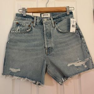 NWT AGOLDE Denim Shorts Size 25